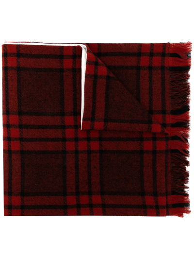 Uniforme Red Wool Double Side Scarf
