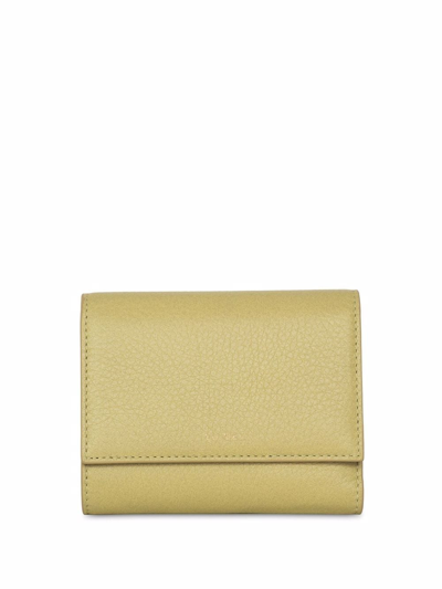 Yu Mei Grace Leather Wallet In Yellow