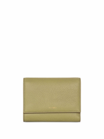 Yu Mei Grace Leather Wallet In Green