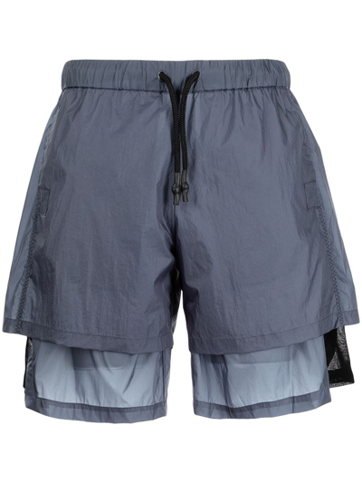 Mcq By Alexander Mcqueen Breathe Layered Shorts In Grey