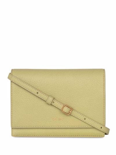 Yu Mei Suki Leather Clutch In Yellow