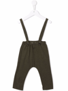 Babe And Tess Button Up Dungarees In 绿色