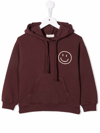 BABE AND TESS SMILEY FACE COTTON HOODIE
