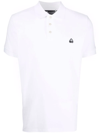 Moose Knuckles Short Sleeve Embroidered Logo Shirt In White