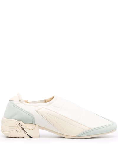 Raf Simons White Solaris-22 Low Loafers
