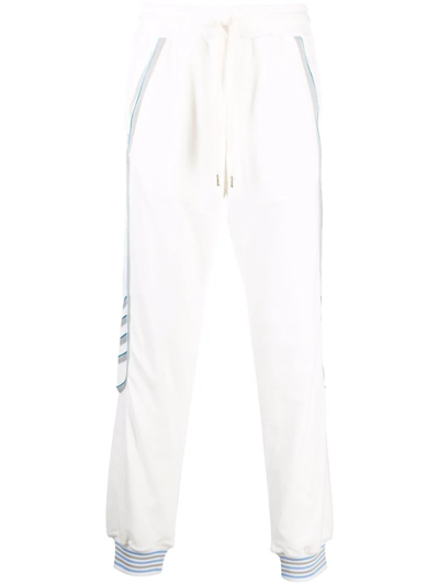 Casablanca Torchon Piping-detail Track Pants In White