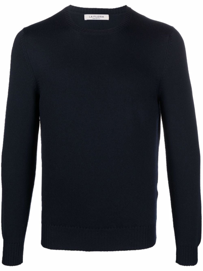 Fileria Slim Fit Wool Jumper In Blue