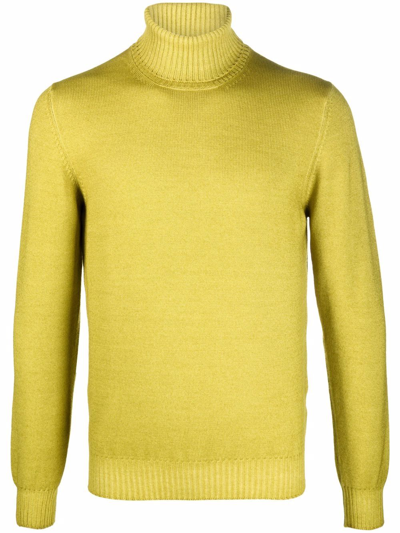 Fileria Roll-neck Knitted Jumper In 绿色