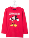 Mc2 Saint Barth Teen Cartoon-print Long-sleeve Top In Pink