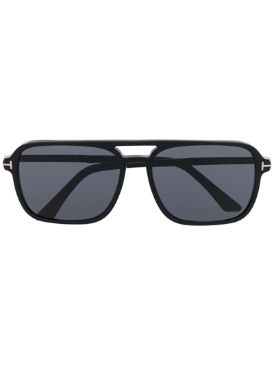 Tom Ford Tinted Navigator-frame Sunglasses In Black
