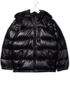 RALPH LAUREN LOGO-EMBROIDERED FEATHER-DOWN HOODED JACKET