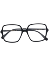 Gucci Oversize Square-frame Glasses In Black