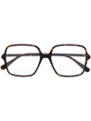 Gucci Oversize Square-frame Glasses In Brown