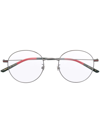 Gucci Round-frame Glasses In Silver