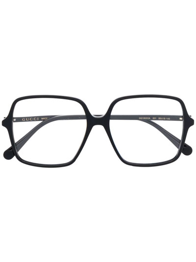 Gucci Oversize Square-frame Glasses In Black