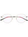 Gucci Round-frame Glasses In Gold