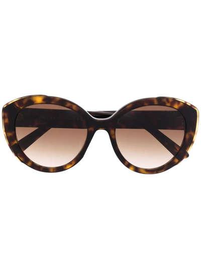 Prada Tortoiseshell Cat-eye Sunglasses In Brown
