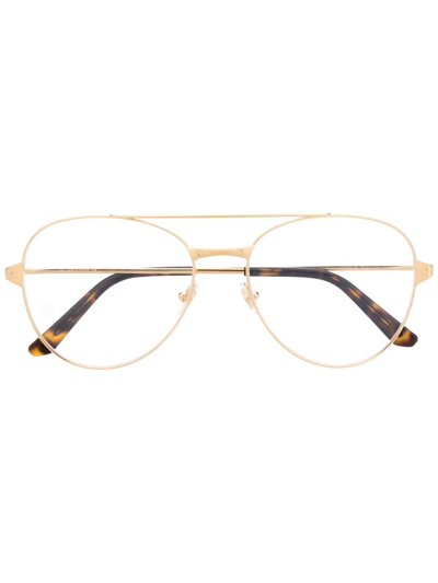 Cartier Aviator-frame Eyeglasses In Gold