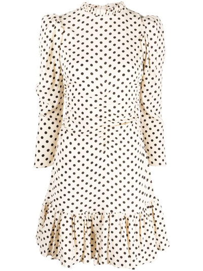 Bytimo Polka-dot Print Dress In Neutrals