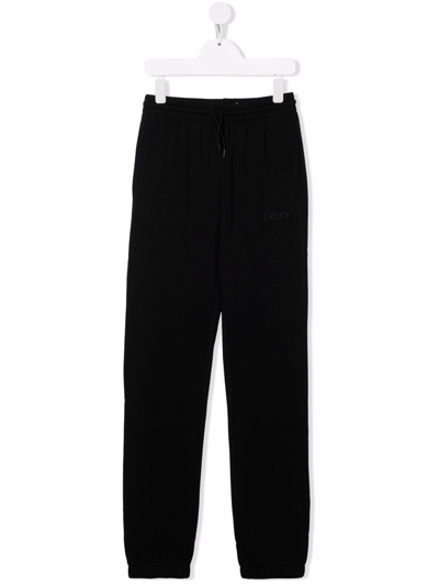 Levi's Kids' Embroidered-logo Trousers In Black