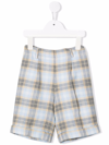 SIOLA VIRGIN WOOL CHECK SHORTS