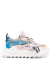 Off-white Odsy 1000 Colorblock Sculpted-sole Sneakers In Beige Pink