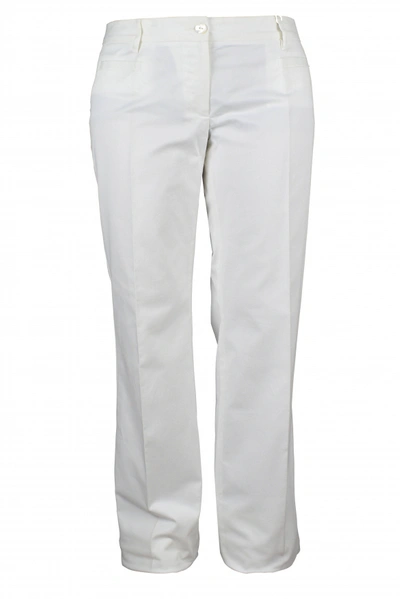 Dolce & Gabbana Luxury Pants For Women    White Straight Pants