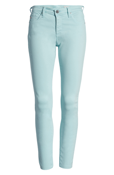 Ag The Legging Ankle Super Skinny Jeans In Sulfur Mint Sapphire