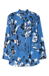 Nydj Ruffle Neck Blouse In Creekside Blossoms