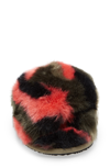 Sorel Go Mail Run Faux Fur Slide Slipper In Sage