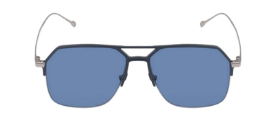 Mita Aventura 91v Square Sunglasses In Blue