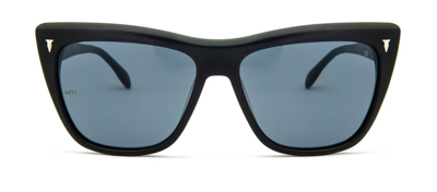 Mita Wynwood Black Cat-eye Sunglasses In Grey