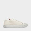 Acne Studios Off-white Canvas Low-top Sneakers In White