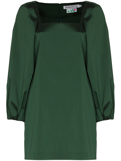 bernadette green mini dress BERNADETTE Kimberly Floral Print Mini Dress