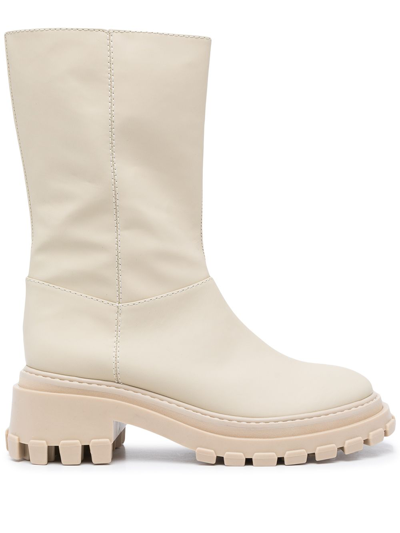 Schutz Juany Boots In Neutrals
