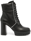 Karl Lagerfeld Voyage Iv Lace-up Boots In Black