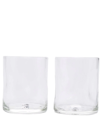 OFF-WHITE CRUMPLE LOGO GLASS SET