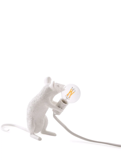 Seletti Mouse Sitting Lamp In White