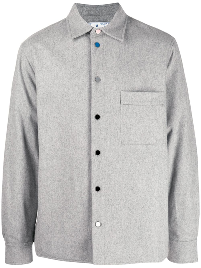 Off-white Long-sleeve Shirt In Grey