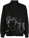UNDERCOVER X NEON GENESIS EVANGELION EMBROIDERED SHELL TRACK JACKET