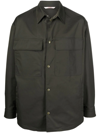 Valentino Men's Nylon Overshirt Vltn In Green
