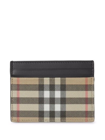 Burberry Vintage Check Cardholder In Neutrals