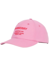 BURBERRY HORSEFERRY 图案斜纹布棒球帽
