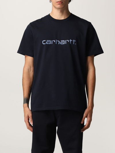Carhartt T-shirt  Men Color Blue In Blue