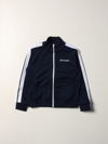Palm Angels Logo-print Tracksuit Jacket In Navy