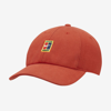 Nike Court Heritage86 Logo Tennis Hat In Cinnabar,binary Blue