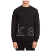 KARL LAGERFELD KARL LAGERFELD LOGO PRINT CREWNECK SWEATER