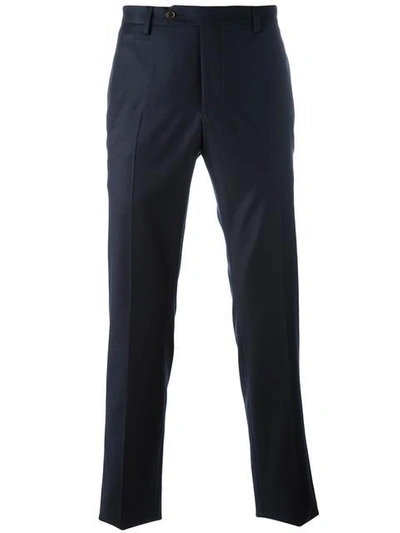 Gucci Straight Leg Tailored Trousers In Blue