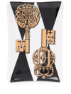 Fornasetti Chiavi Valet Tray In Schwarz