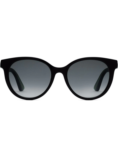 Gucci Round-frame Sunglasses In Black